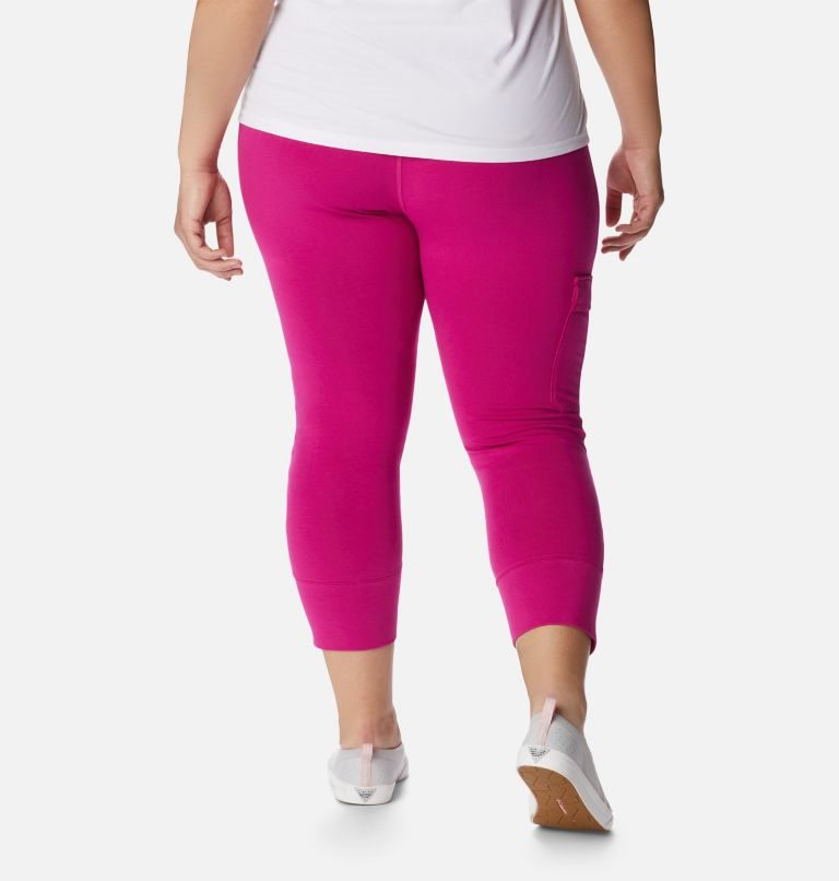 Women's Columbia Trek Capri Leggings Fuchsia | Plus Size CA-D5431